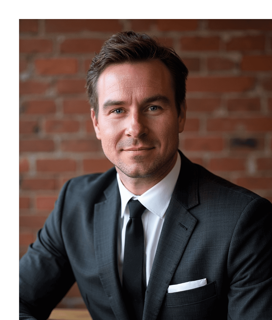 Professional headshot of man in suit
