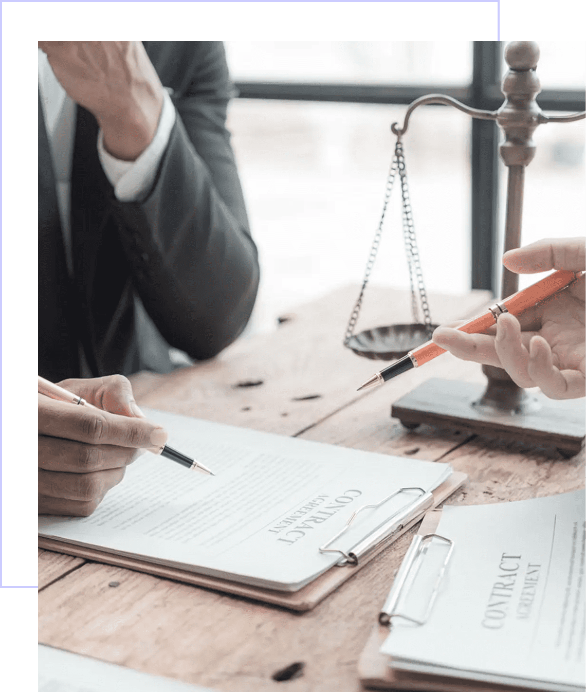 Discussion over legal documents